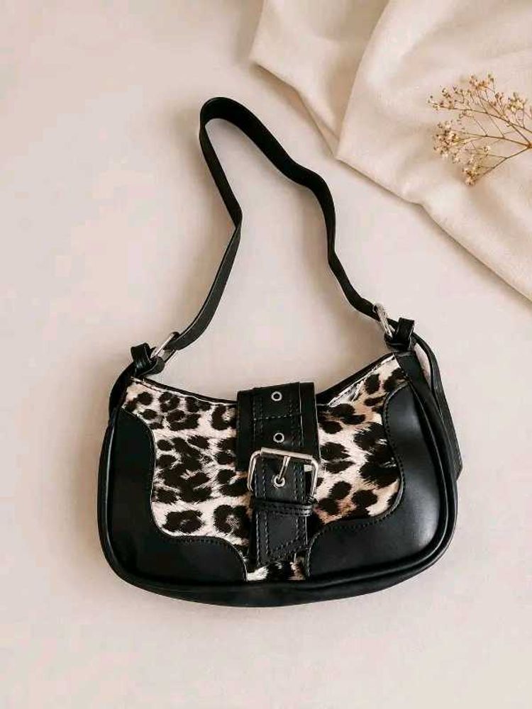 Leopard Print Shoulder Bag
