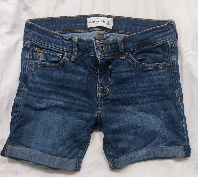 Abercrombie Low-Rise Denim Shorts