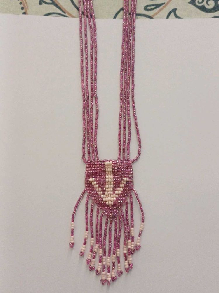 Tribal bohemian handcrafted Fringe Necklace