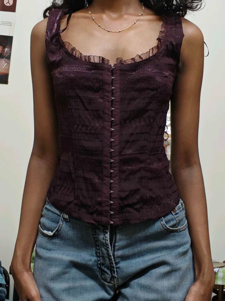 Vintage Corset Style Top
