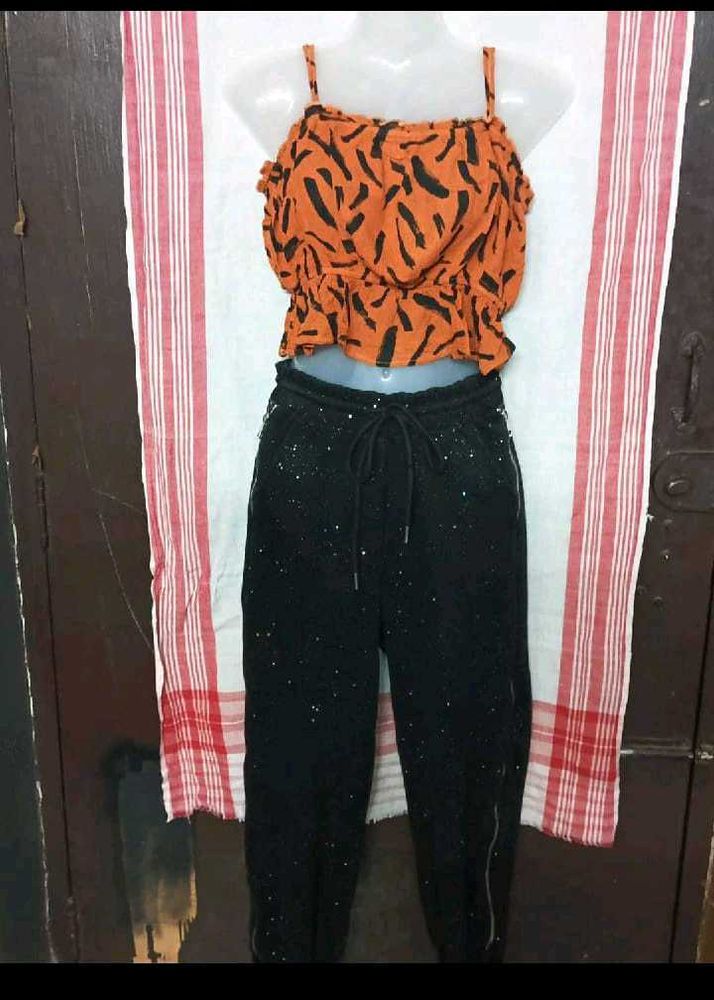 Crop Too with pant fixed price