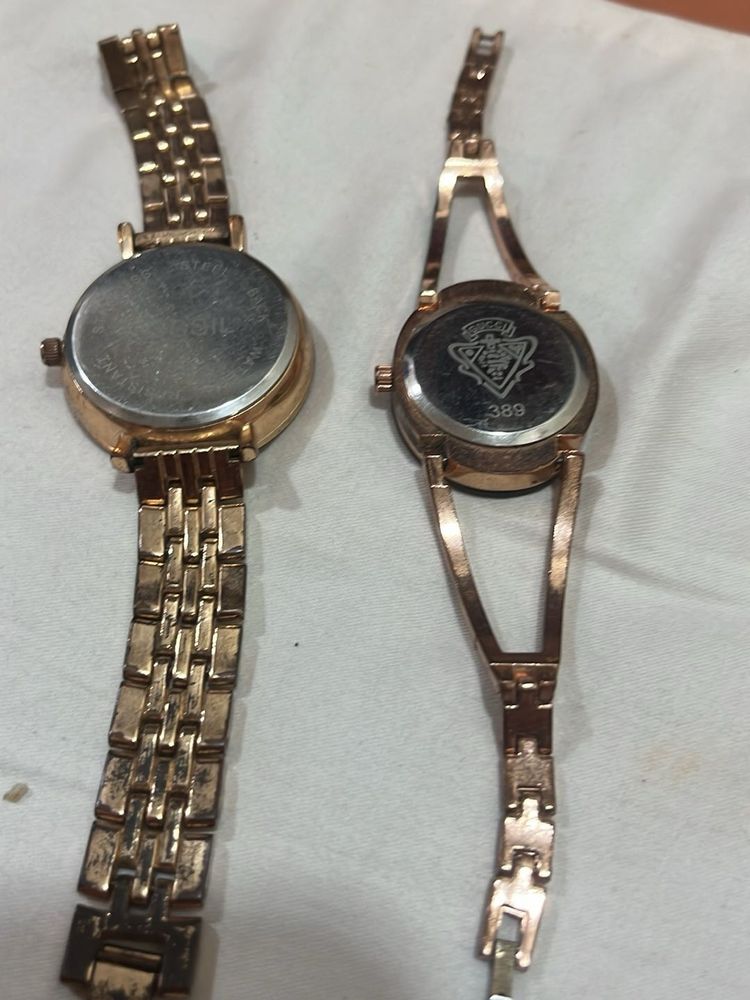 Rose Gold Tone Women's Watch Set