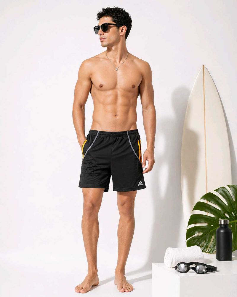 🔥 ADIDAS CLIMALITE SWIM TRUNK – MEN'S - BLACK