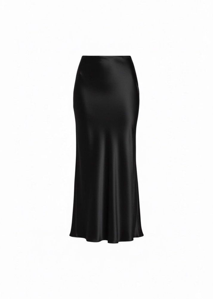 Satin Midi Skirt