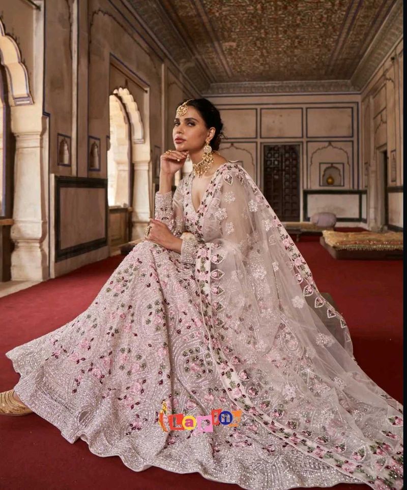 Elegant Embroidered Wedding Lehenga