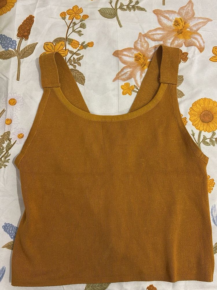 Mustard Knit Tank Top
