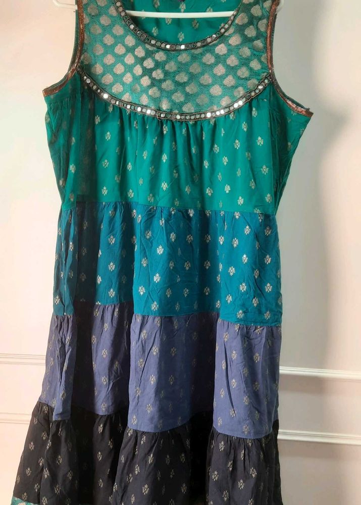Shrishti Brand Bohemian Tiered Ethnic Kurti
