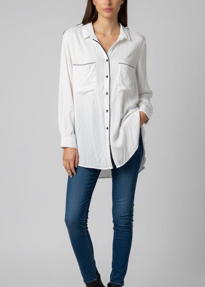 Mango White Shirt