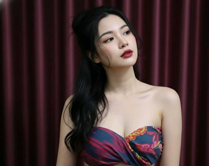 32.Floral Bikini Top