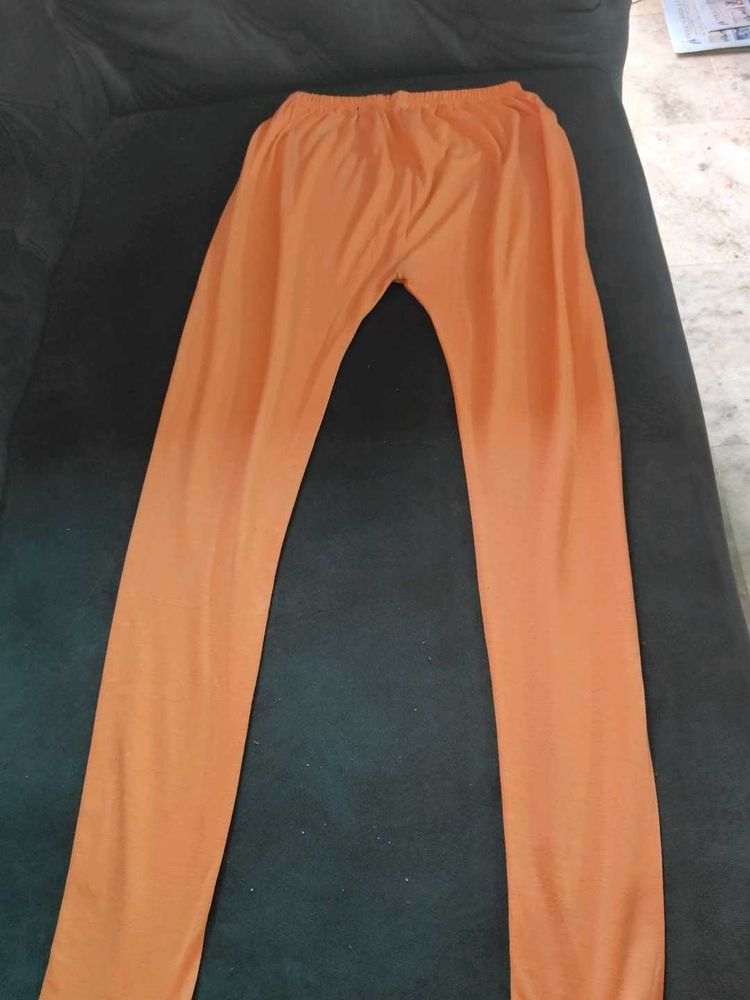 Orange Ethnic Leggings