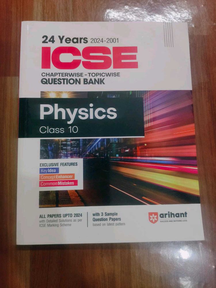 ICSE 10 Class Physics 24 Years Question Bank