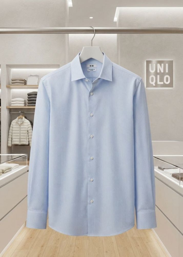 Men's Light Blue Long Sleeve Shirt