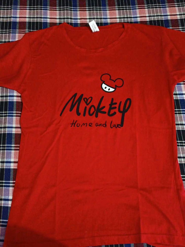 Red Mickey Mouse T-Shirt