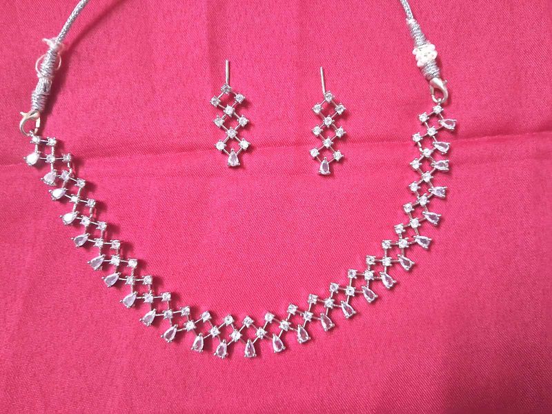 Glittering😍 Diamond Necklace Set💎✨
