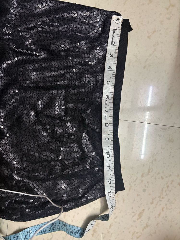 Sparkly Black Sequin Skirt