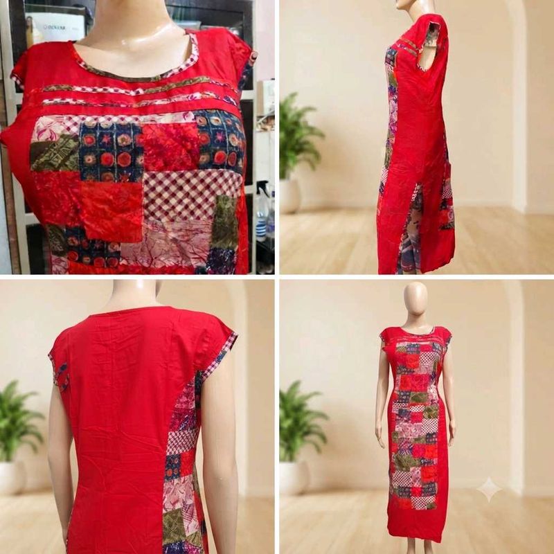 Bohemian Patchwork Maxi Dress