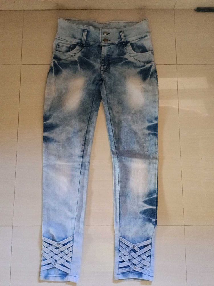 Stylish Acid Wash Jeans