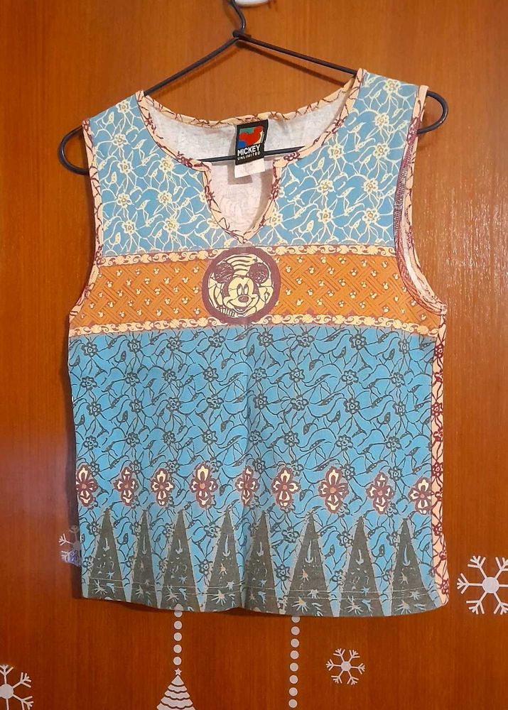 Vintage Mickey Mouse Graphic Tank Top