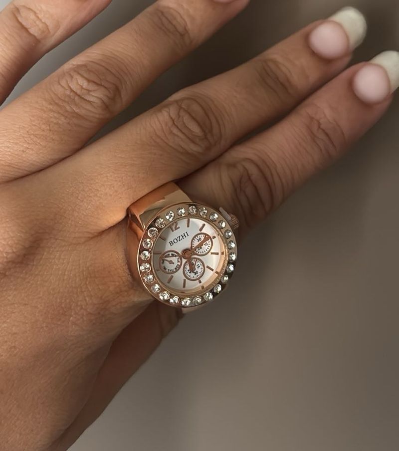 White Bozhi Ring Watch
