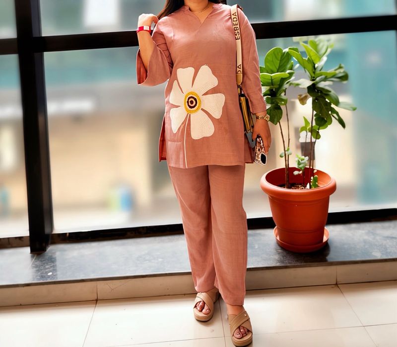 Embroidered Floral co ord set 44 xxl