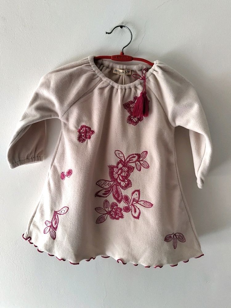 Dave And Bella Flees Dress Set For Baby Girl