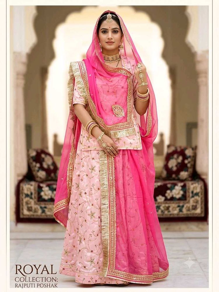 Pink Rajputi Poshak