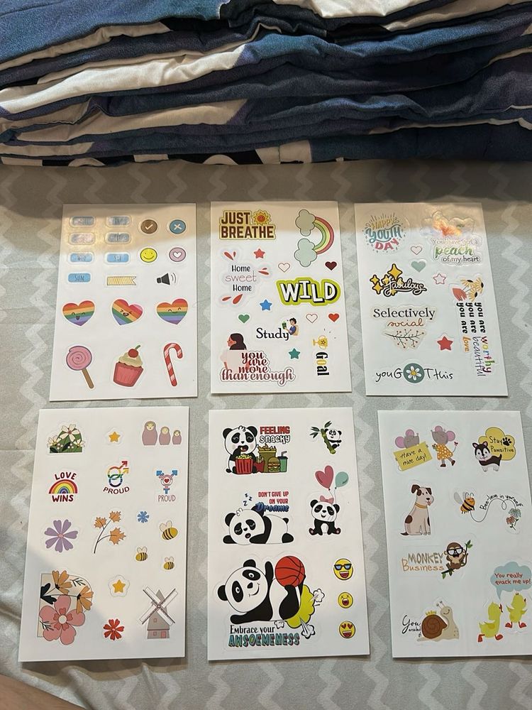 Fun Sticker Sheets Set Of 6