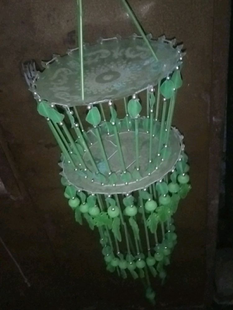 Bohemian Green Chandelier