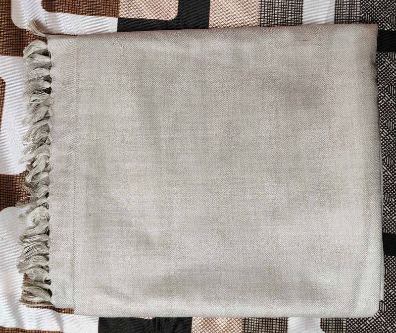 Cream Woolen Shawl