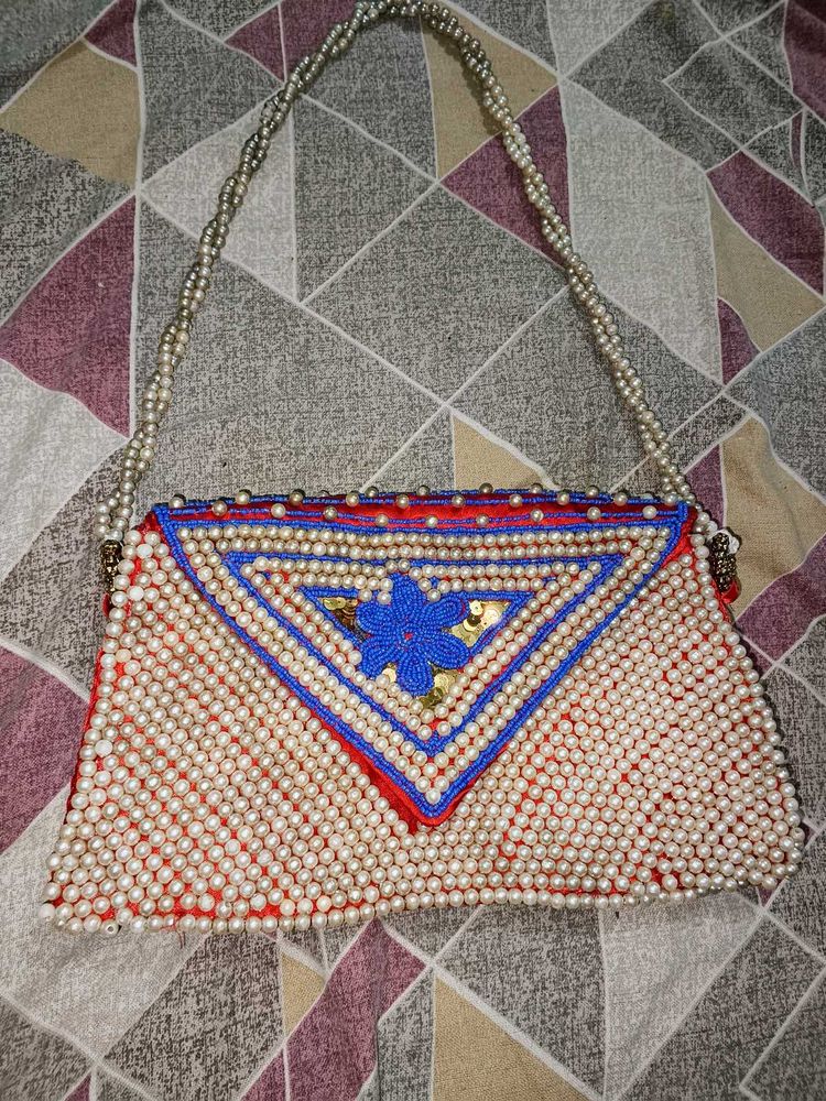 Handmade Beaded Clutch Bag