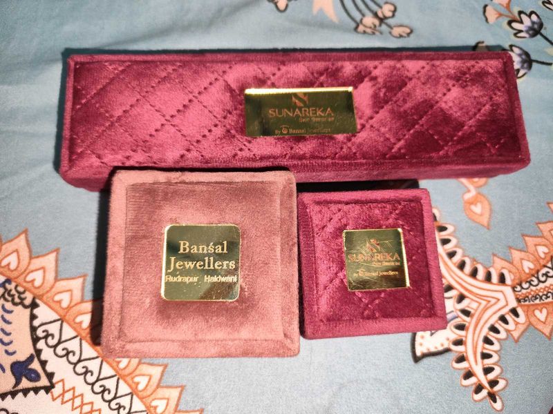 Combo of 3 Elegant Jewellery Box Set