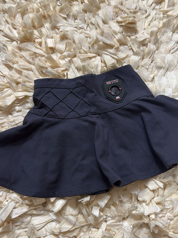 Cute Dark Skirt with Embellishment