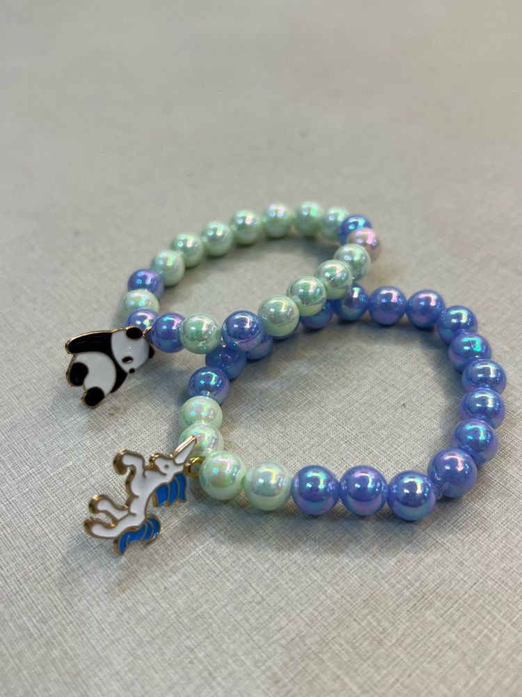 Cute Panda &amp; Unicorn Beaded Bracelets