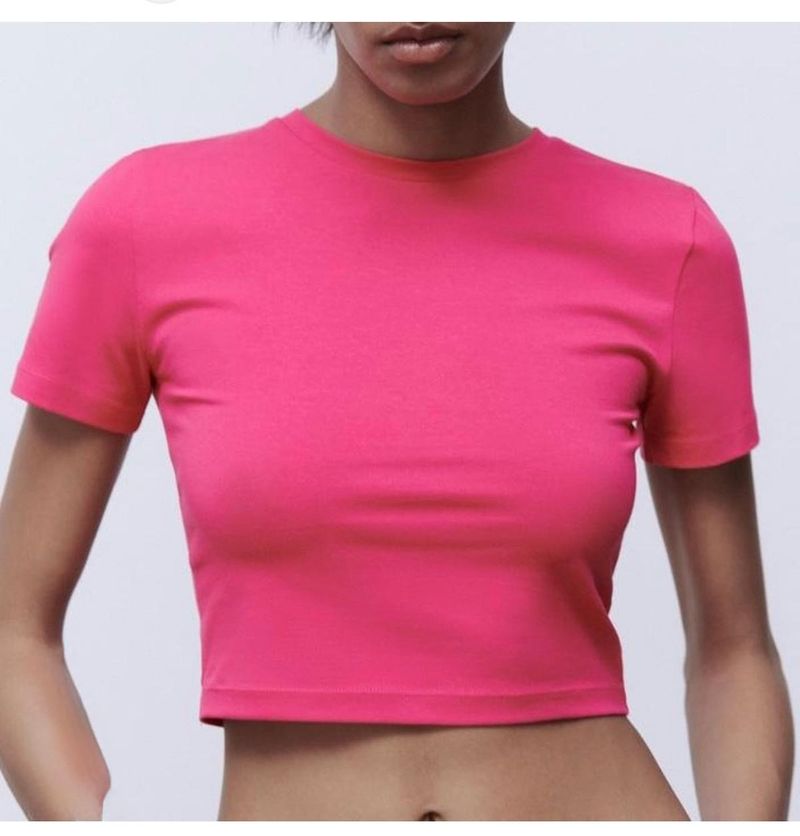 Zara Pack of 2 Cropped T-Shirt