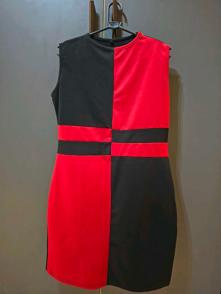 Color Block Sleeveless Dress