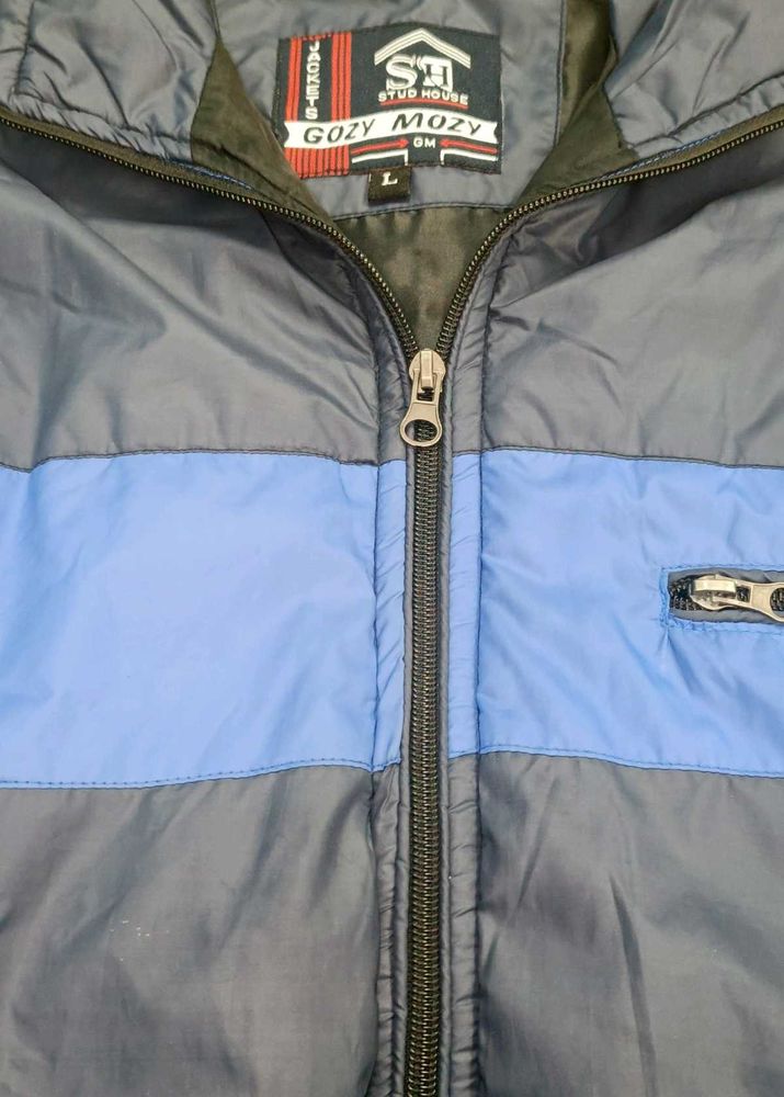 Retro Colorblock Puffer Jacket
