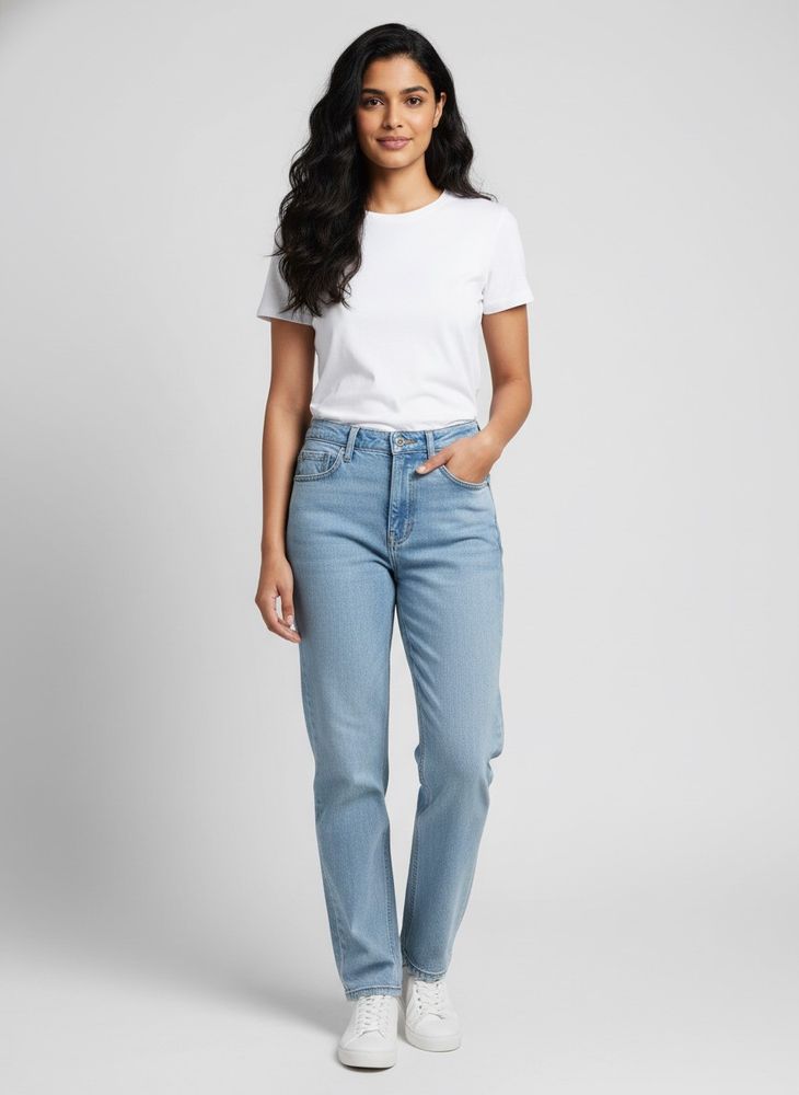 Light Wash Denim Jeans