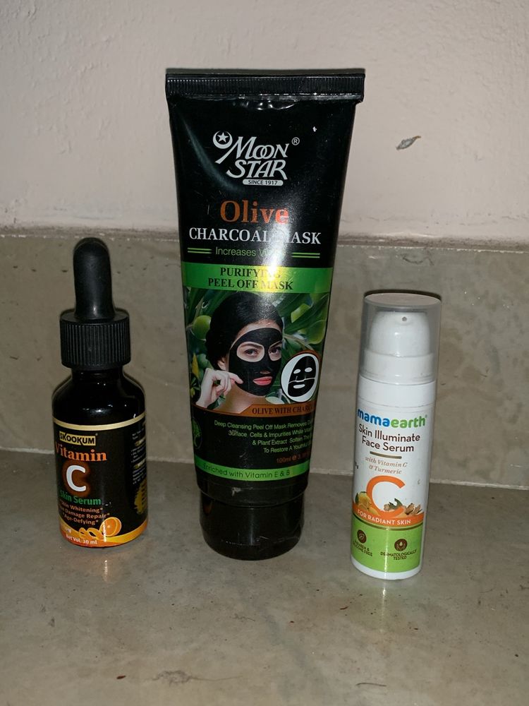 Combo Offer😍🔥3 in 1. Face Serum,Face Mask
