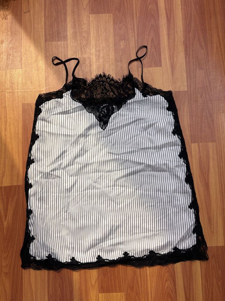 zara Black Lace Trim Camisole