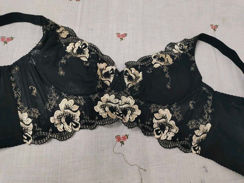 Elegant Black Embroidered top