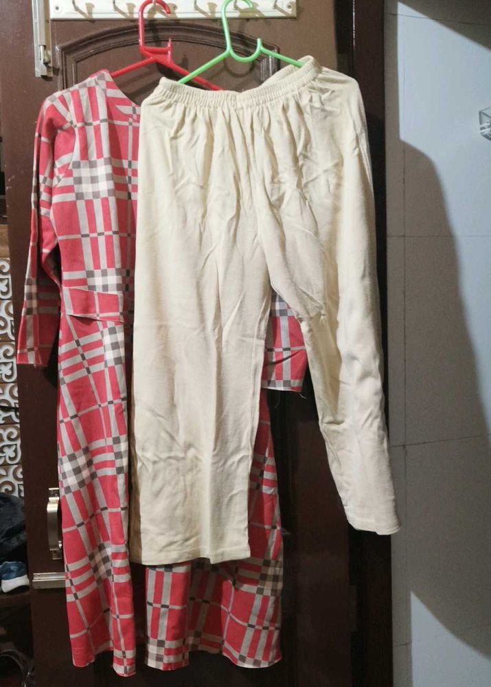 Woolen Kurta Set Without Dupatta