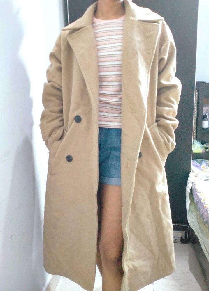 Elegant Tan Trench Coat