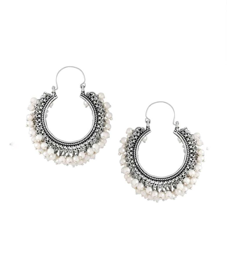 Chand Baliyan Oxidised earrings.