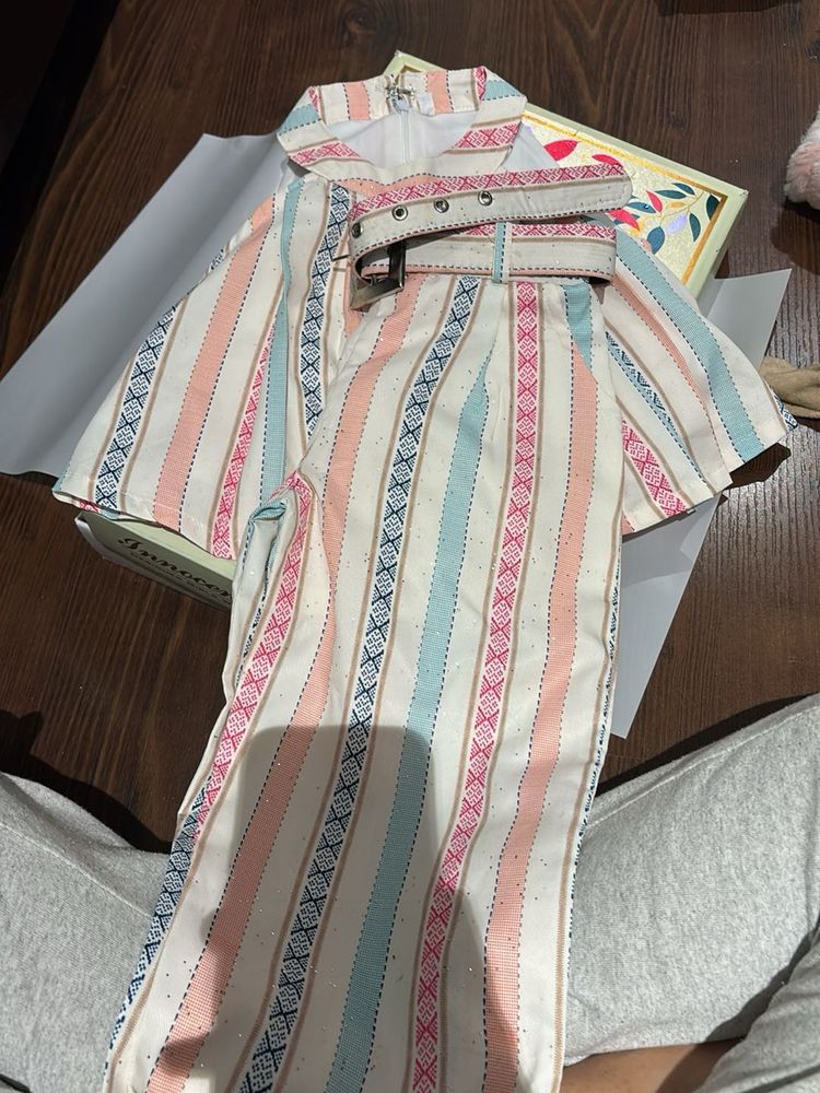 Striped Outfit w/ Belt