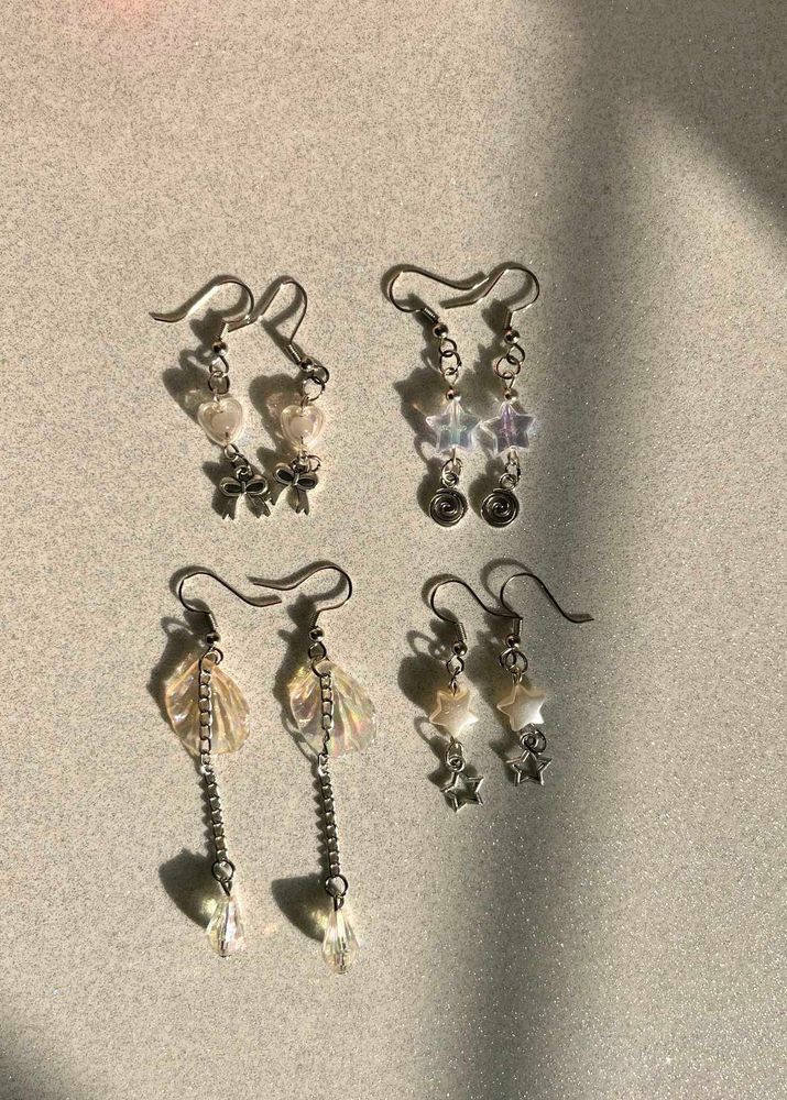 Minimal Fairycore Earrings Set