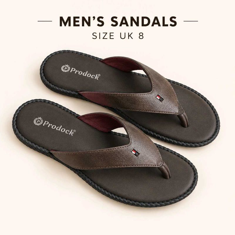 Men's Brown Leather Sandals