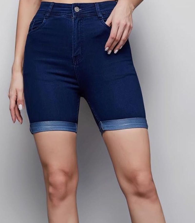 Dark Wash Denim Shorts