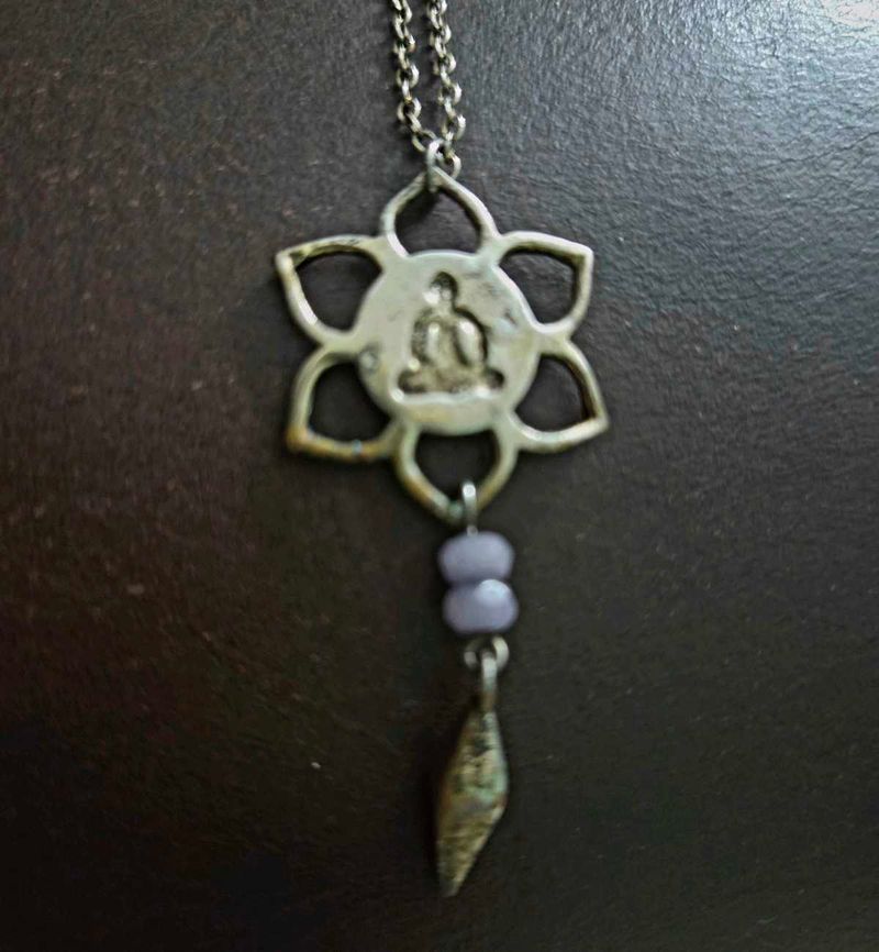Lotus Buddha Pendant Necklace