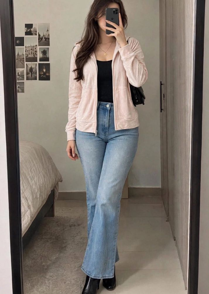 Juicy Couture Velour Zip-Up Hoodie