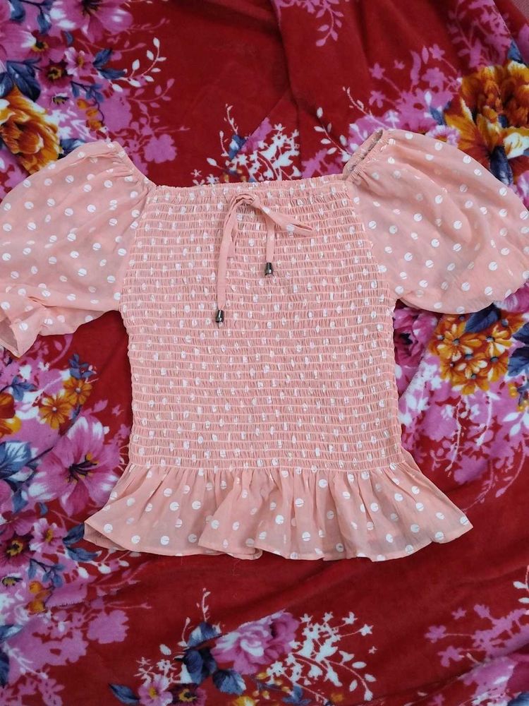 Cute Polka Dot Top